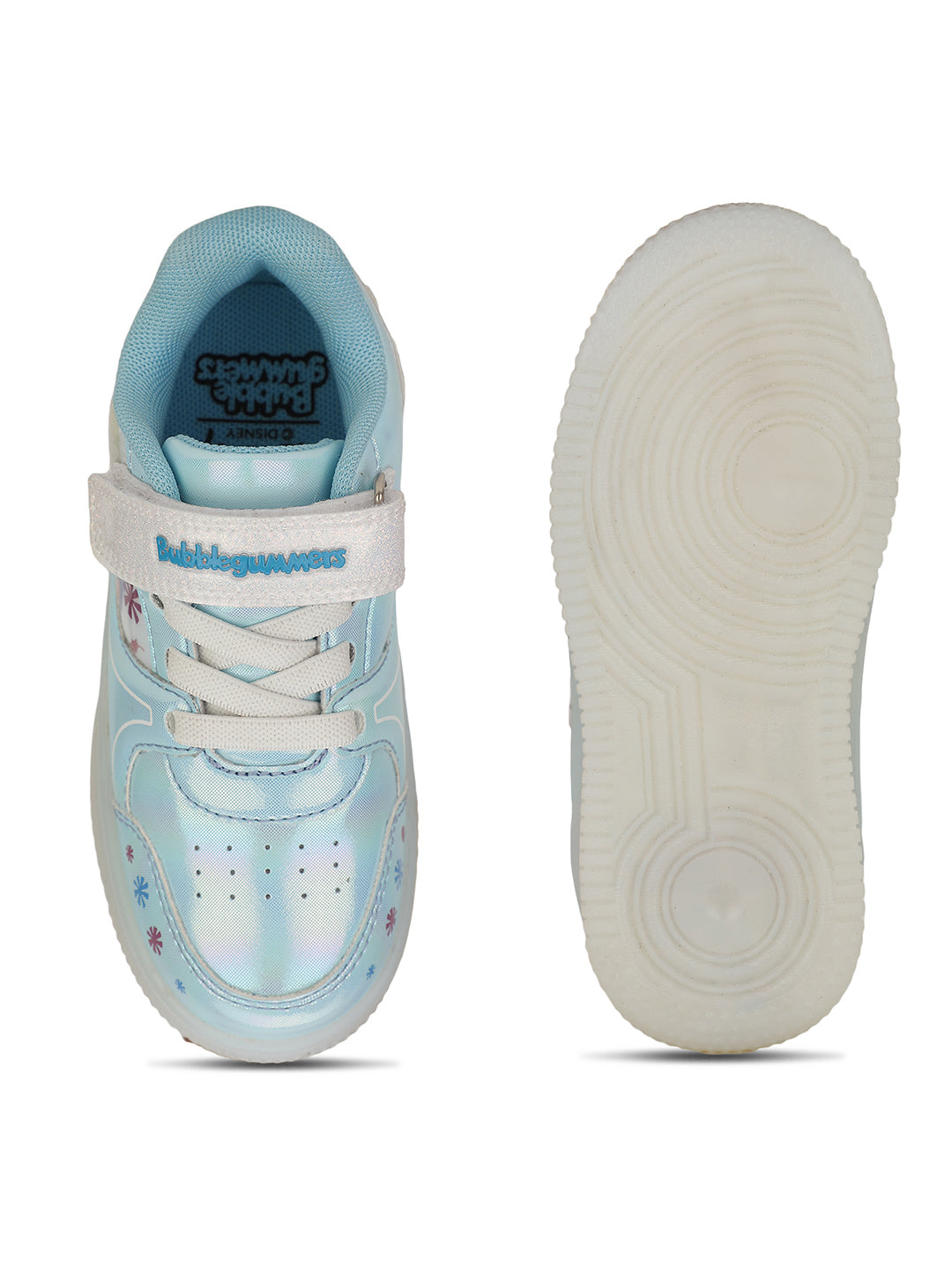 Bubblegummers Girls Casual Velcro Strap Shoes - Light Blue - View 4