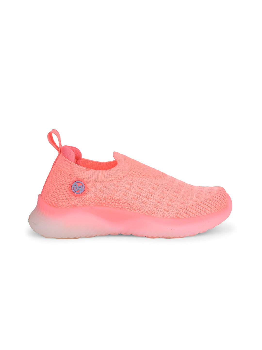 Bubblegummers Girl's Peach Casual Slip-on Shoes - Peach - View 2