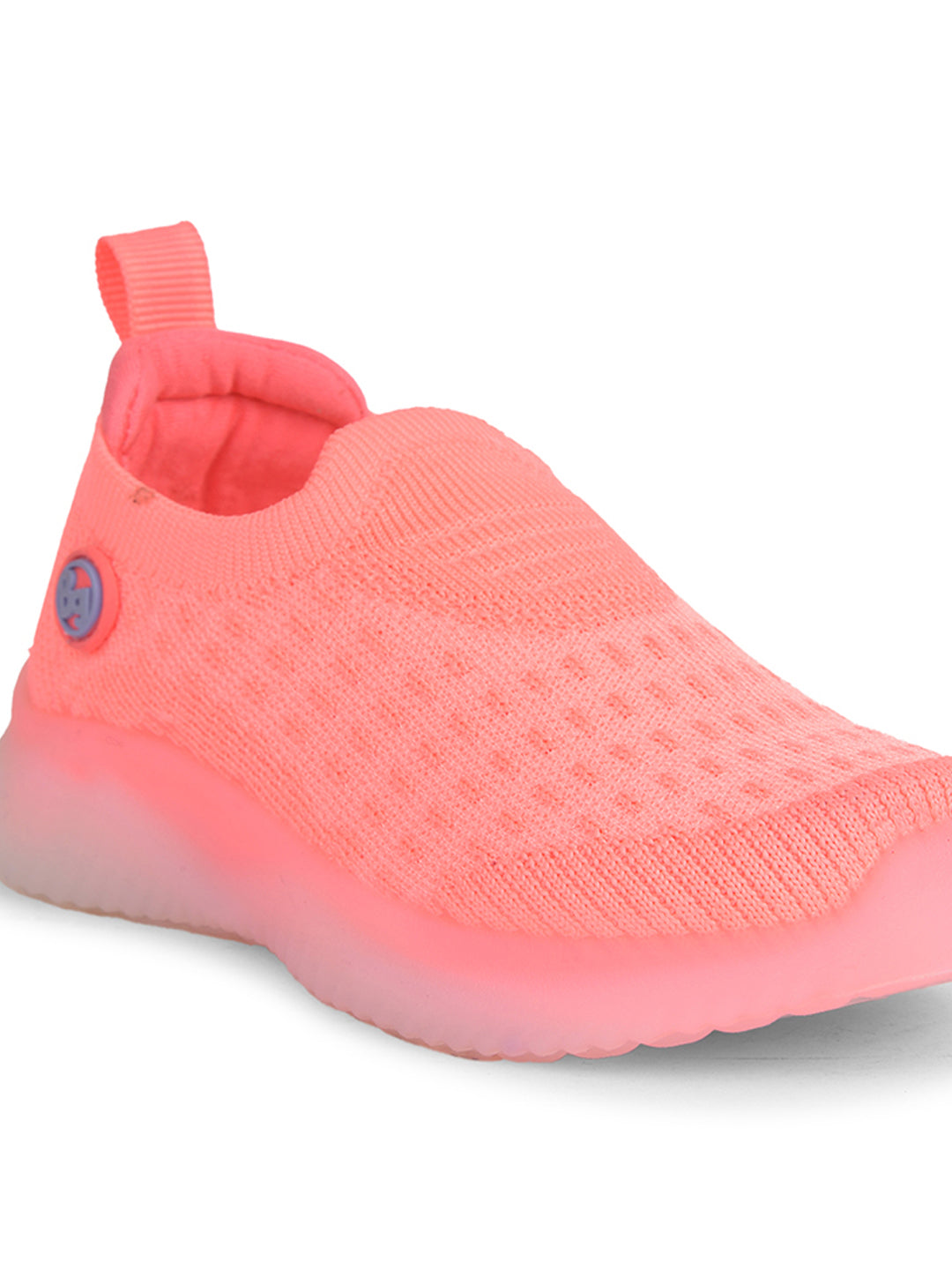 Bubblegummers Girl's Peach Casual Slip-on Shoes - Peach - View 5