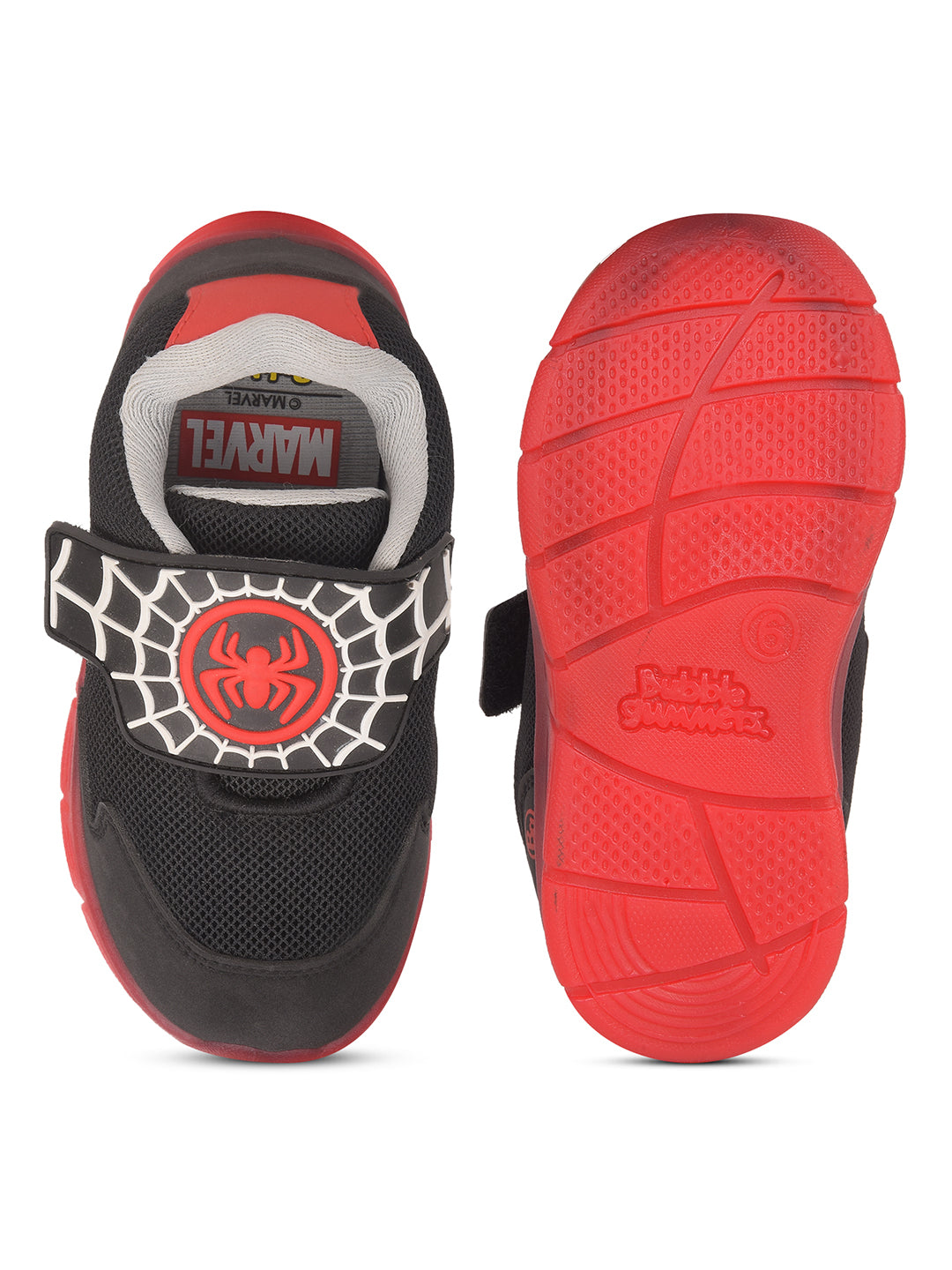 Bubblegummers Boy's Black Casual Velcro Strap Shoes - Black - View 4