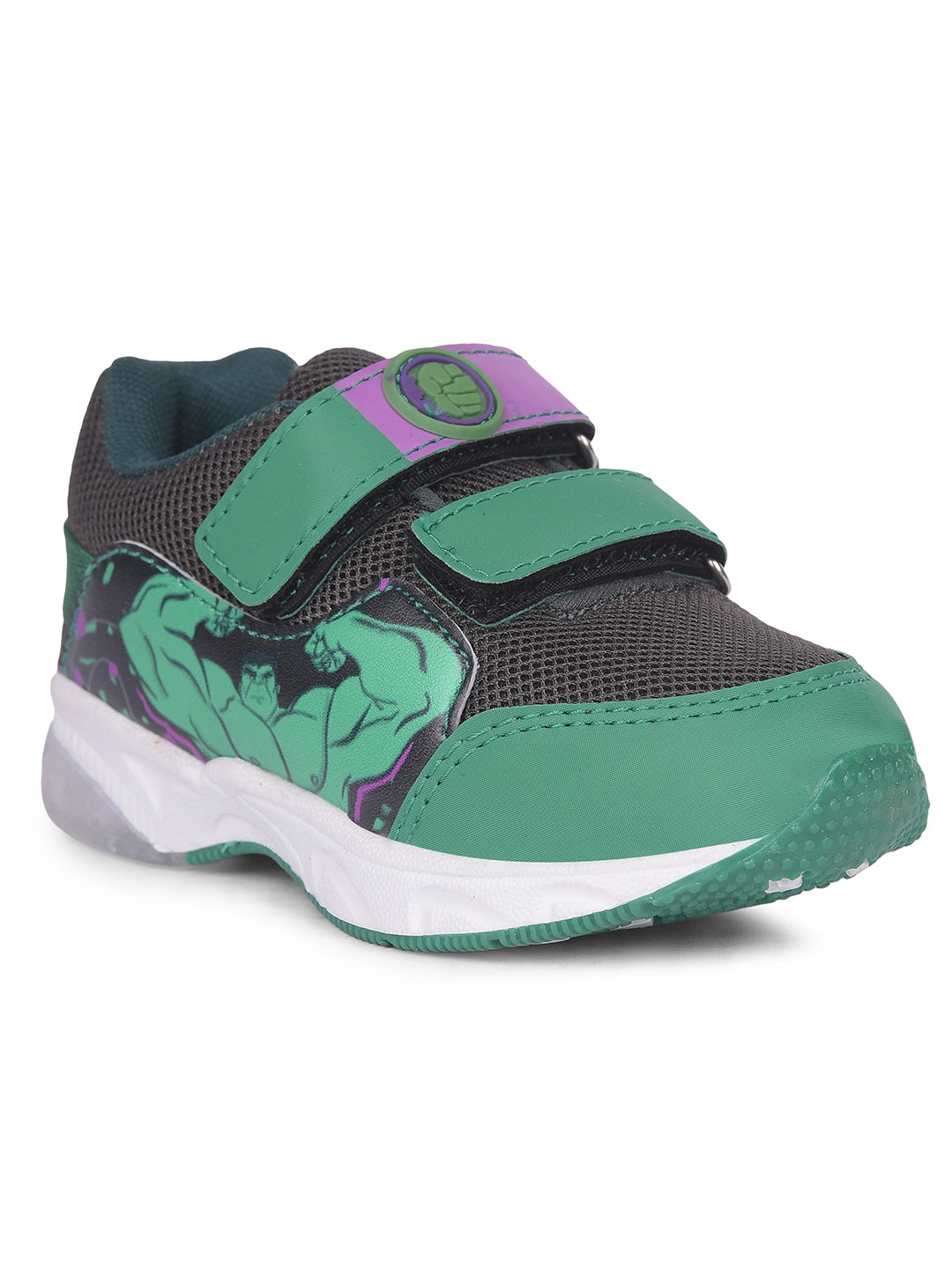 Bubblegummers Boys Casual Velcro Strap Shoes - Dark Green - View 1