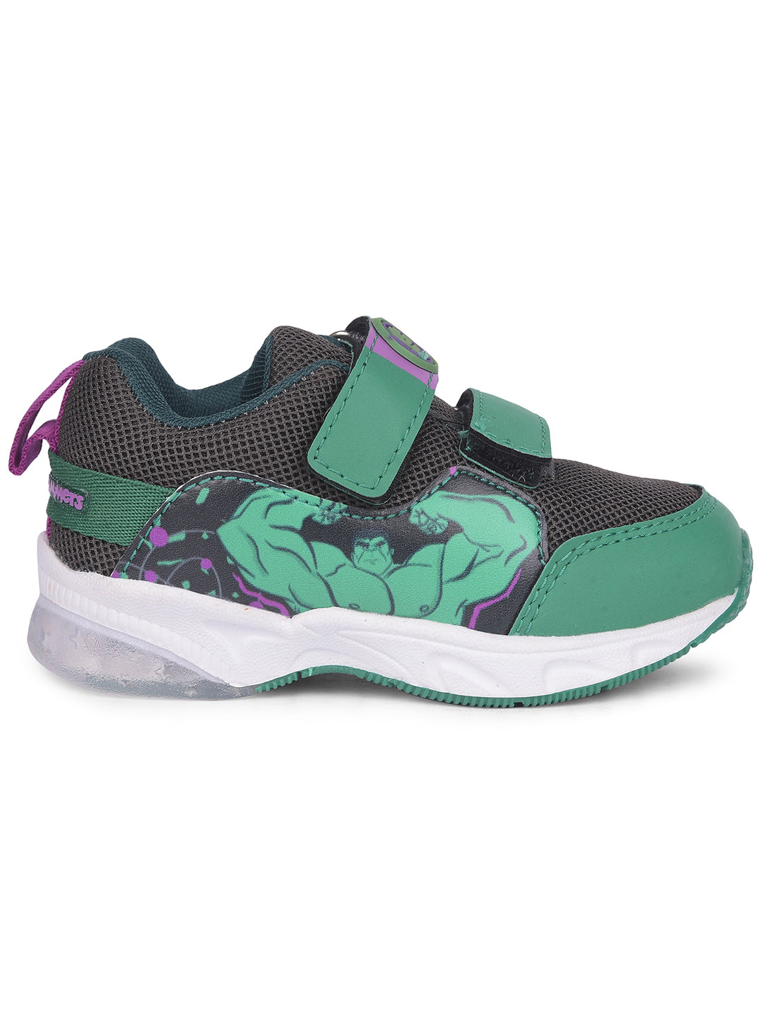 Bubblegummers Boys Casual Velcro Strap Shoes - Dark Green - View 2