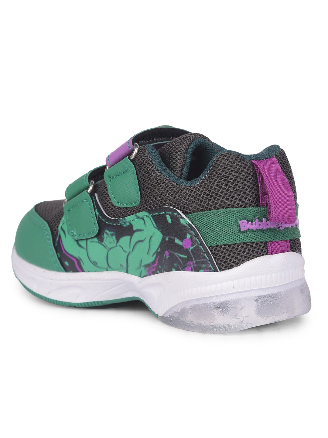 Bubblegummers Boys Casual Velcro Strap Shoes - Dark Green - View 3