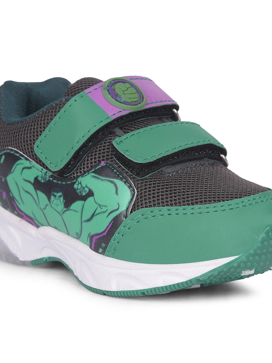Bubblegummers Boys Casual Velcro Strap Shoes - Dark Green - View 5