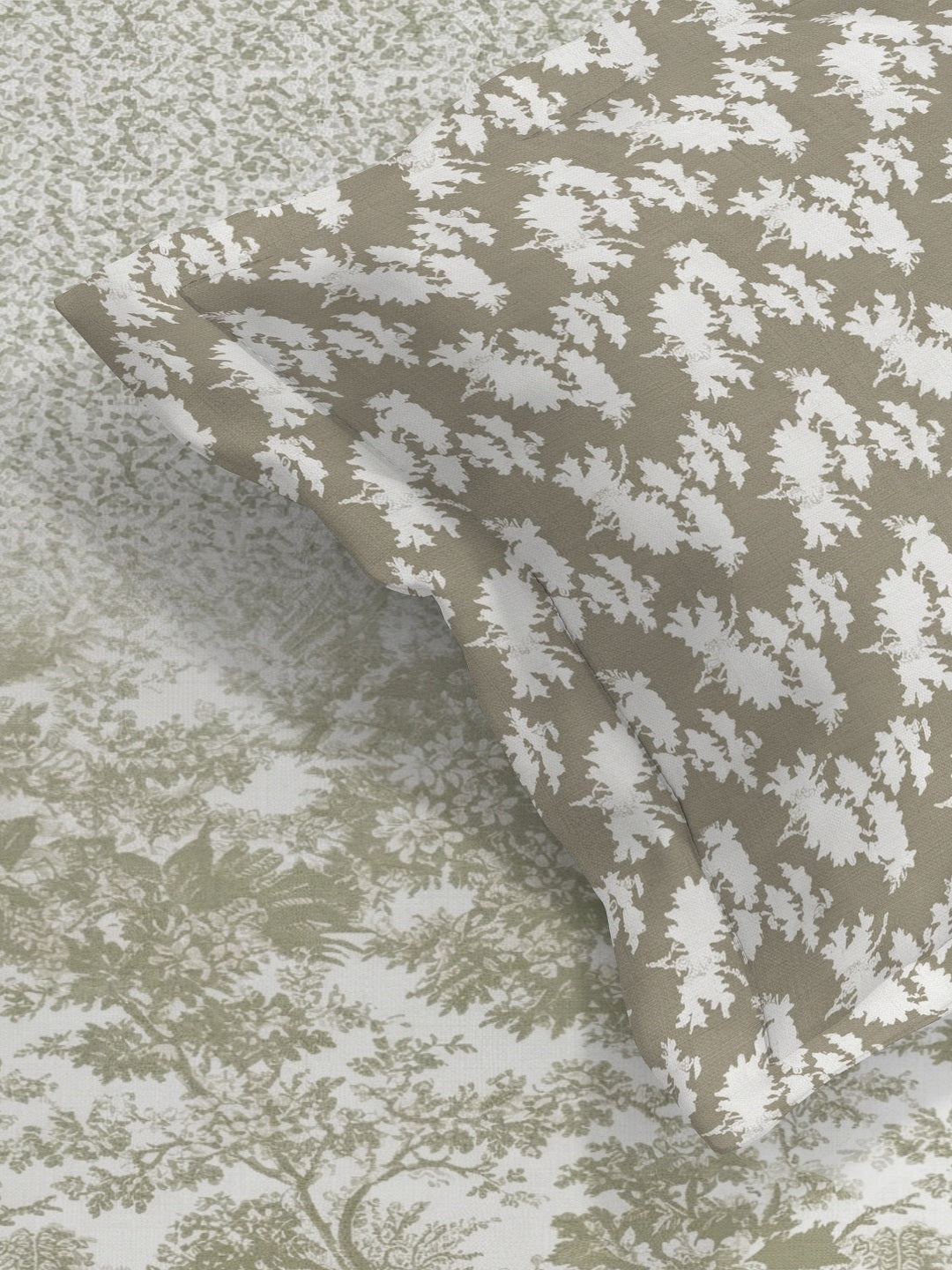 Vera 100% Pure Cotton Satin King Bedsheet With 2 Contrast Pillow Covers