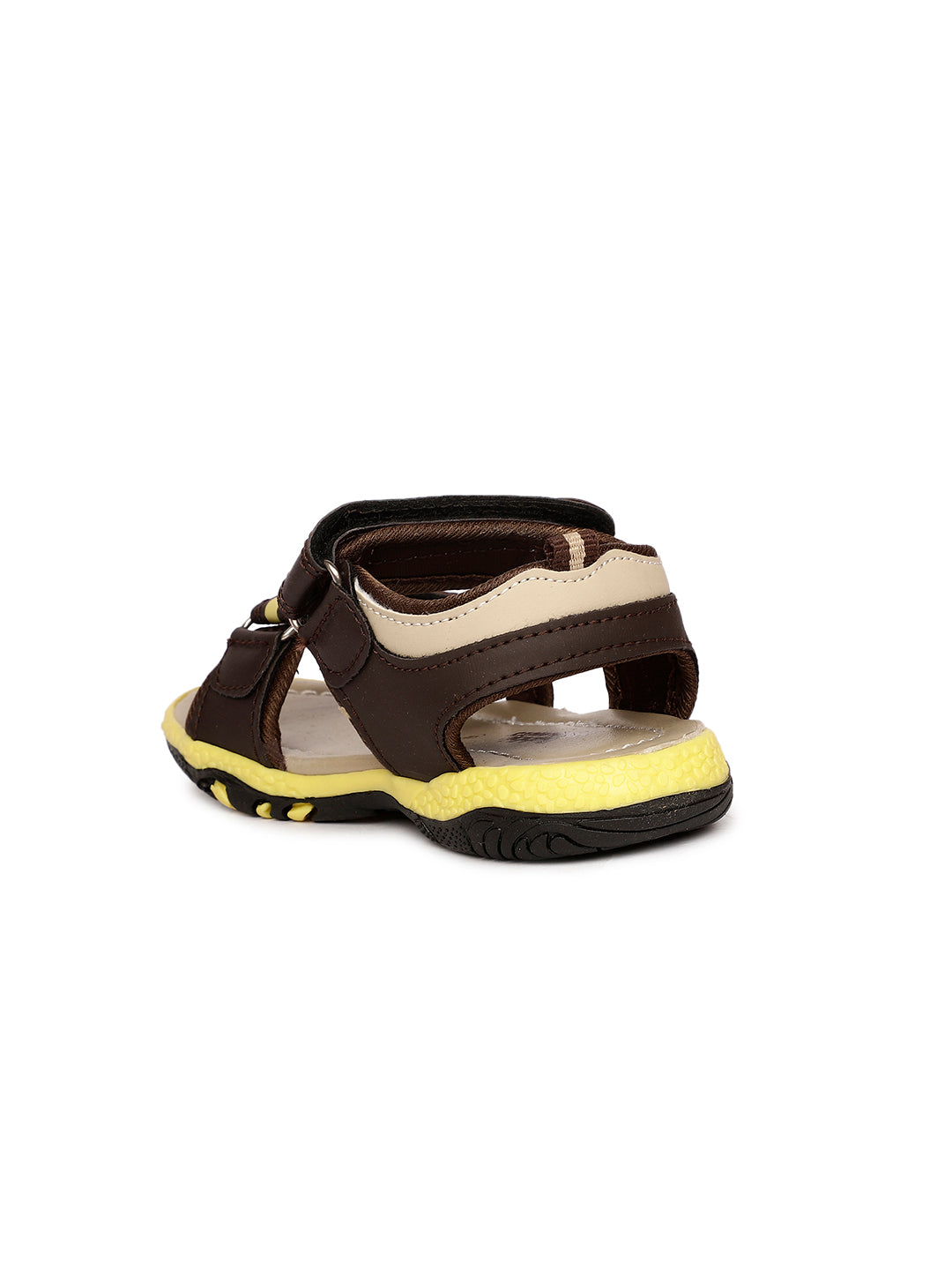 Bubblegummers Boy's Brown Velcro Strap Sporty Sandal - Brown - View 3