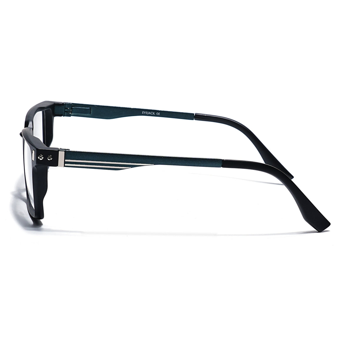 Eyejack Black Rectangle Eyeglasses for Men and Women - Style 2437 - view 5