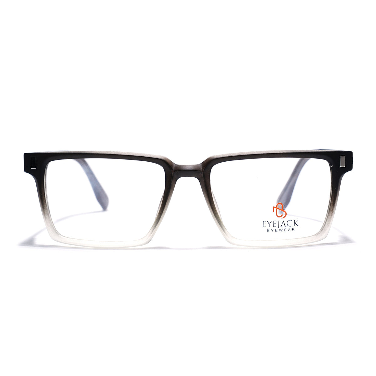 Eyejack Black & Grey Rectangle Eyeglasses for Men and Women - Style 2440 - view 3