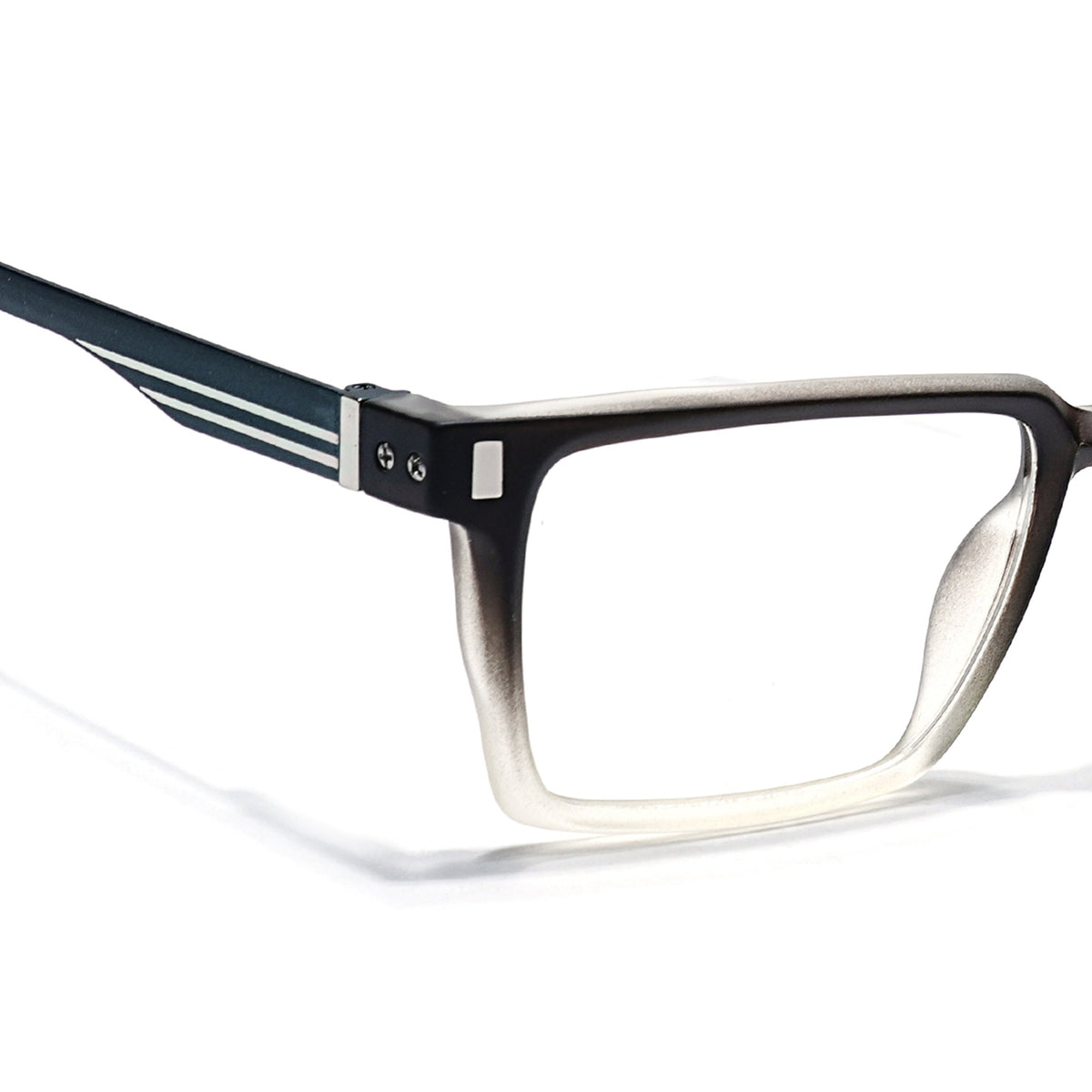 Eyejack Black & Grey Rectangle Eyeglasses for Men and Women - Style 2440 - view 2