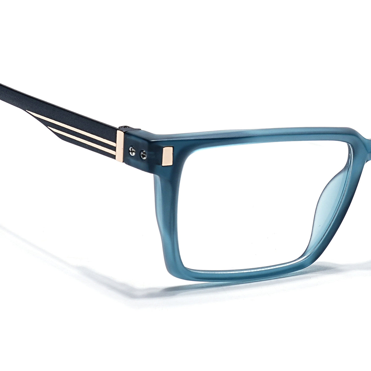 Eyejack Sea Green Rectangle Eyeglasses for Men and Women - Style 2443 - view 3
