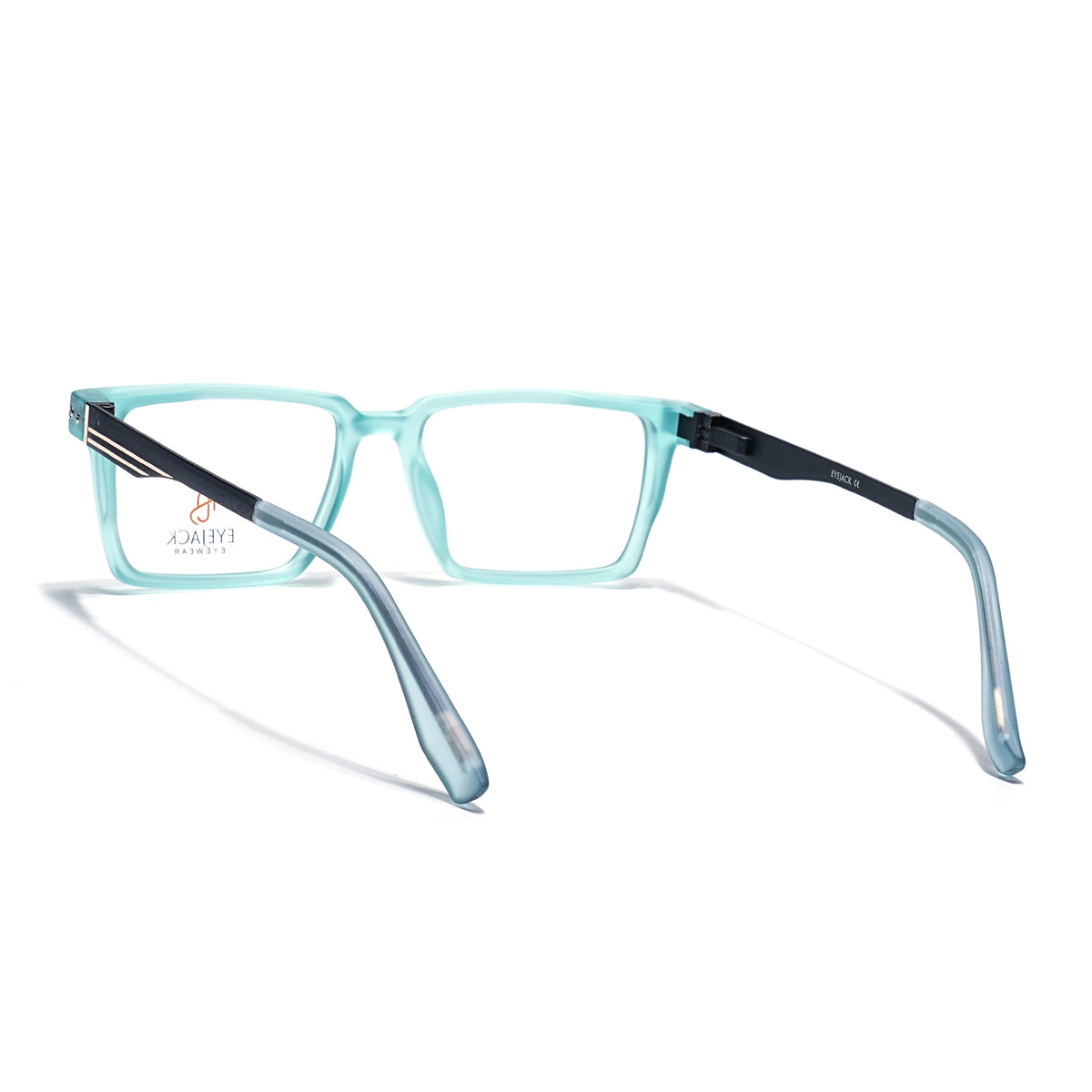 Eyejack Aqua Rectangle Eyeglasses for Men and Women - Style 2444 - view 4