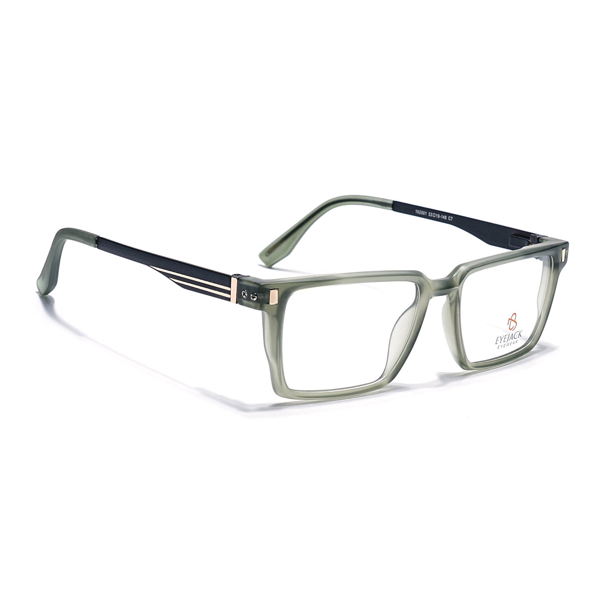 Eyejack Olive Rectangle Eyeglasses for Men and Women - Style 2446 - view 1