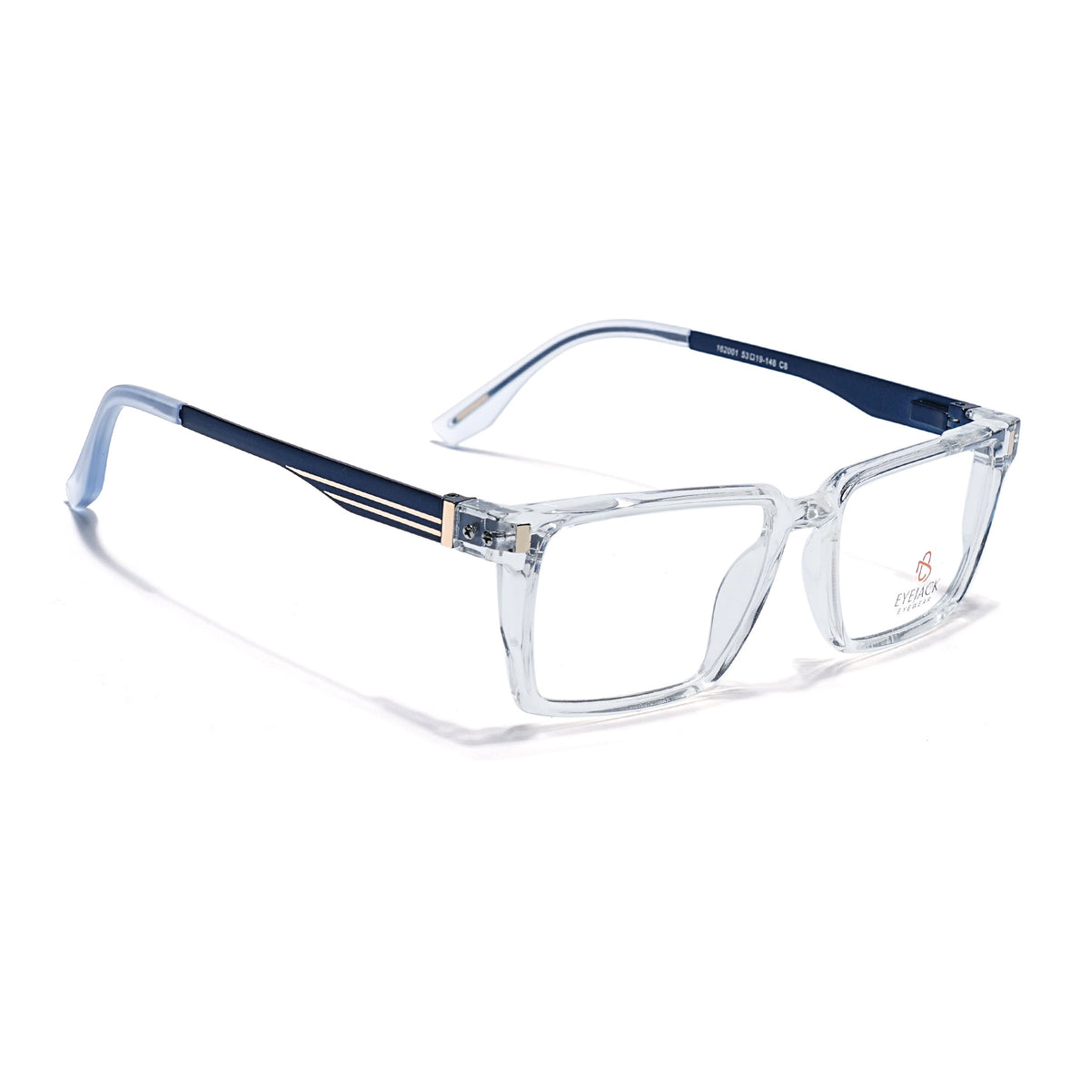 Eyejack Transparent Rectangle Eyeglasses for Men and Women - Style 2447 - view 1