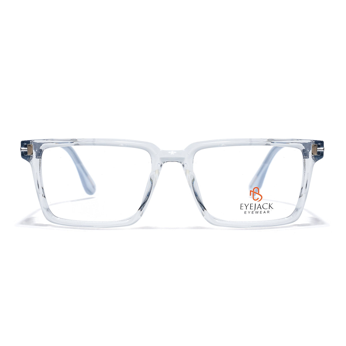 Eyejack Transparent Rectangle Eyeglasses for Men and Women - Style 2447 - view 2