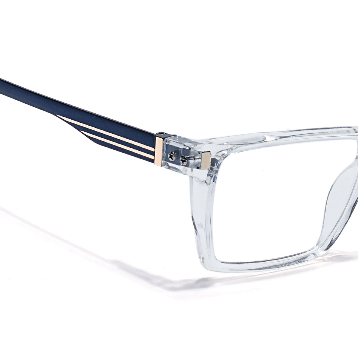 Eyejack Transparent Rectangle Eyeglasses for Men and Women - Style 2447 - view 3