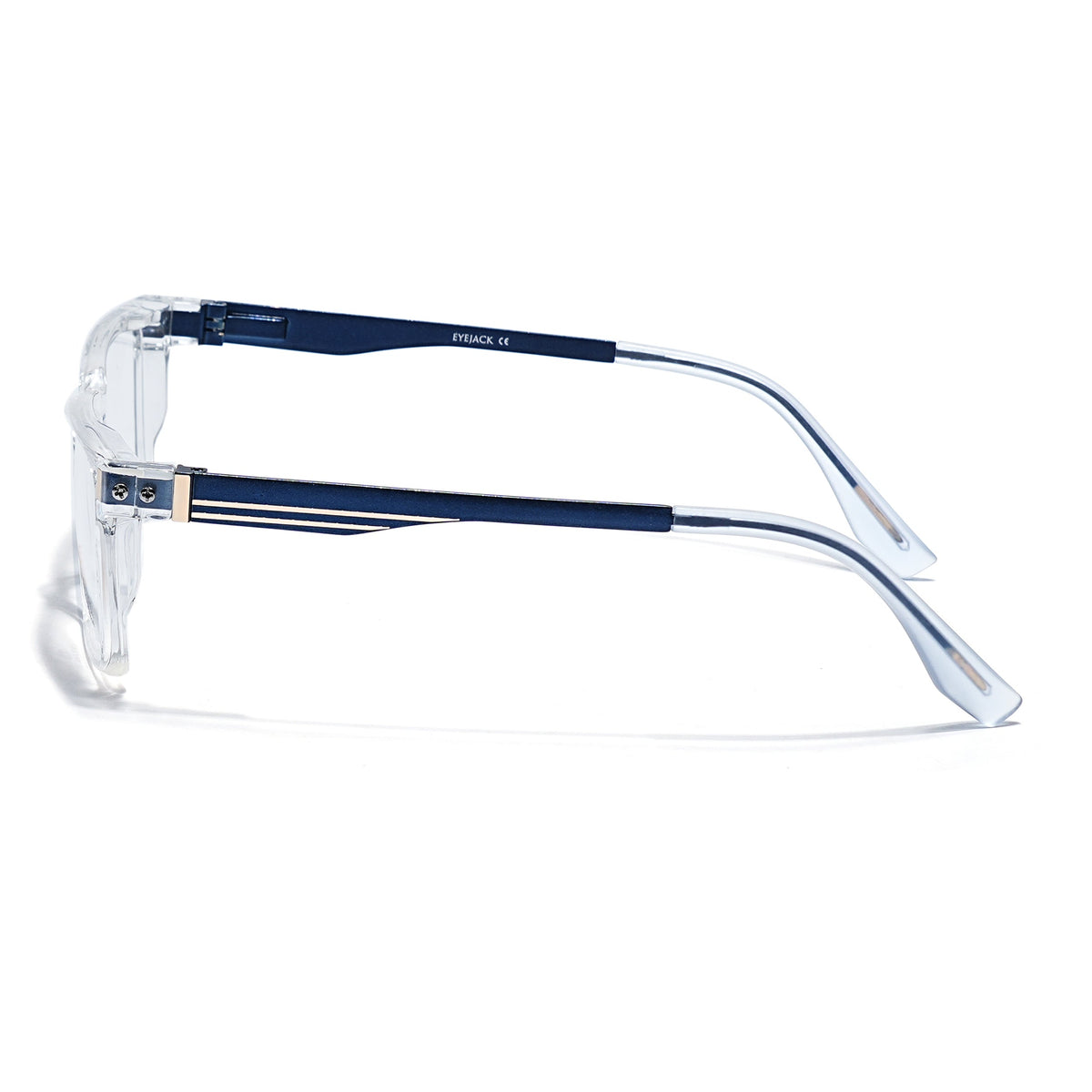 Eyejack Transparent Rectangle Eyeglasses for Men and Women - Style 2447 - view 5