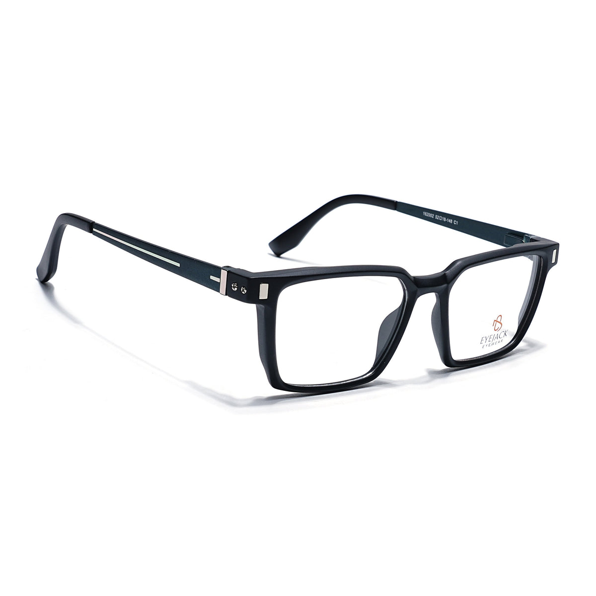 Eyejack Black Rectangle Eyeglasses for Men and Women - Style 2449 - view 1