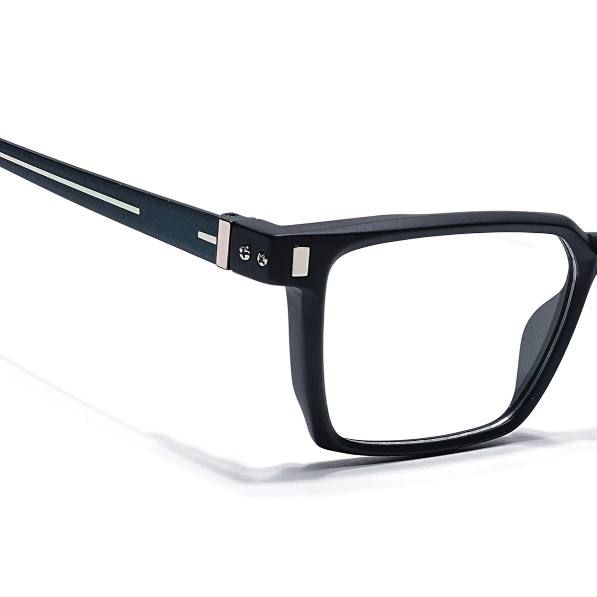 Eyejack Black Rectangle Eyeglasses for Men and Women - Style 2449 - view 3