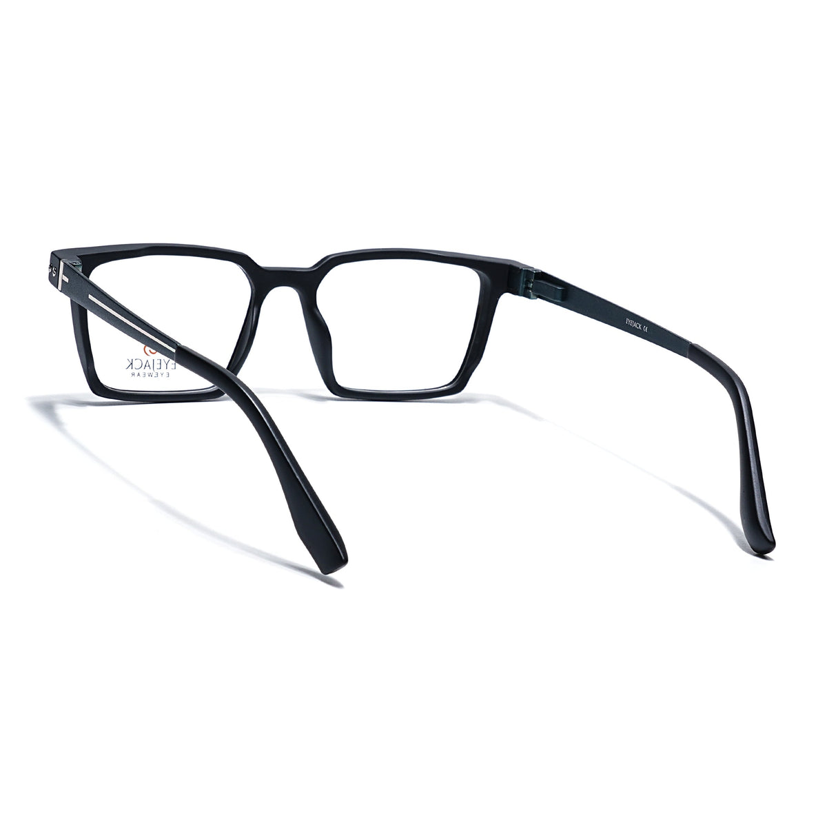 Eyejack Black Rectangle Eyeglasses for Men and Women - Style 2449 - view 4