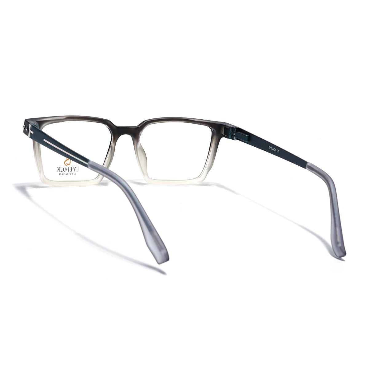 Eyejack Black & Grey Rectangle Eyeglasses for Men and Women - Style 2452 - view 4
