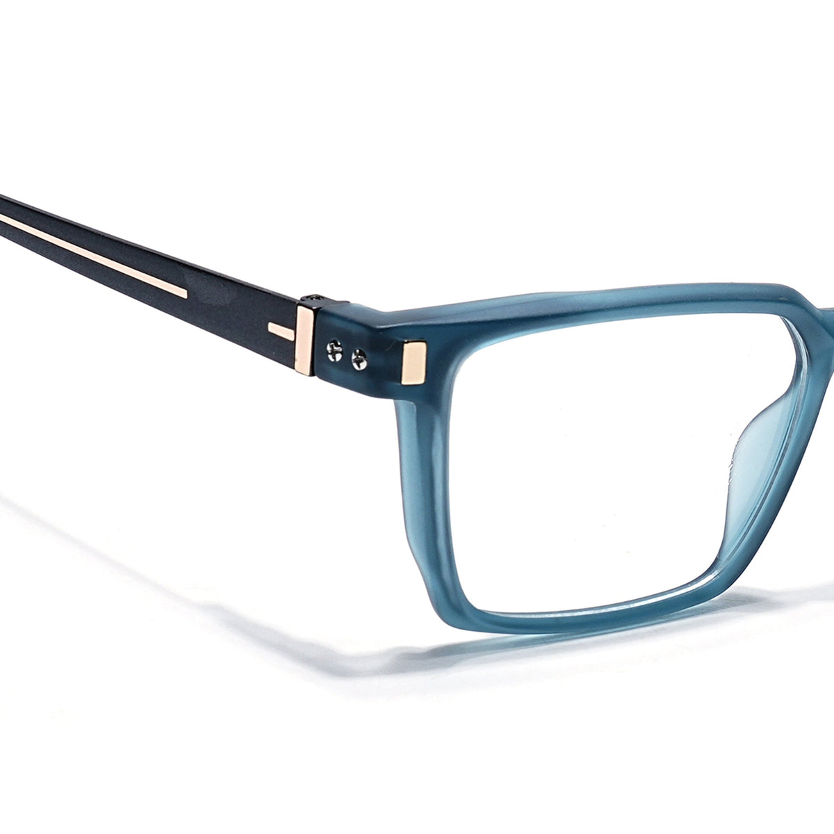 Eyejack Sea Green Rectangle Eyeglasses for Men and Women - Style 2455 - view 3