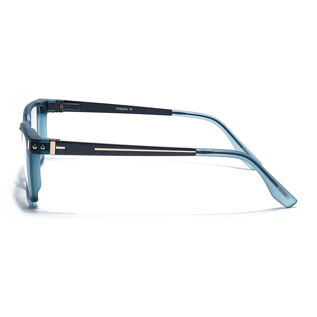 Eyejack Sea Green Rectangle Eyeglasses for Men and Women - Style 2455 - view 5