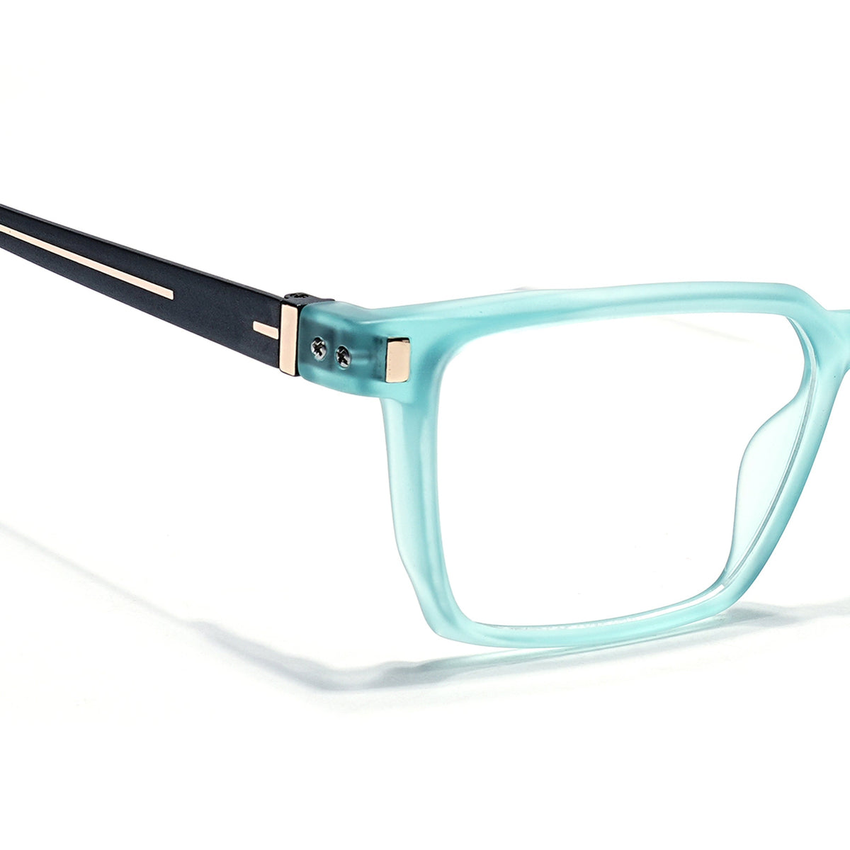 Eyejack Aqua Rectangle Eyeglasses for Men and Women - Style 2456 - view 3