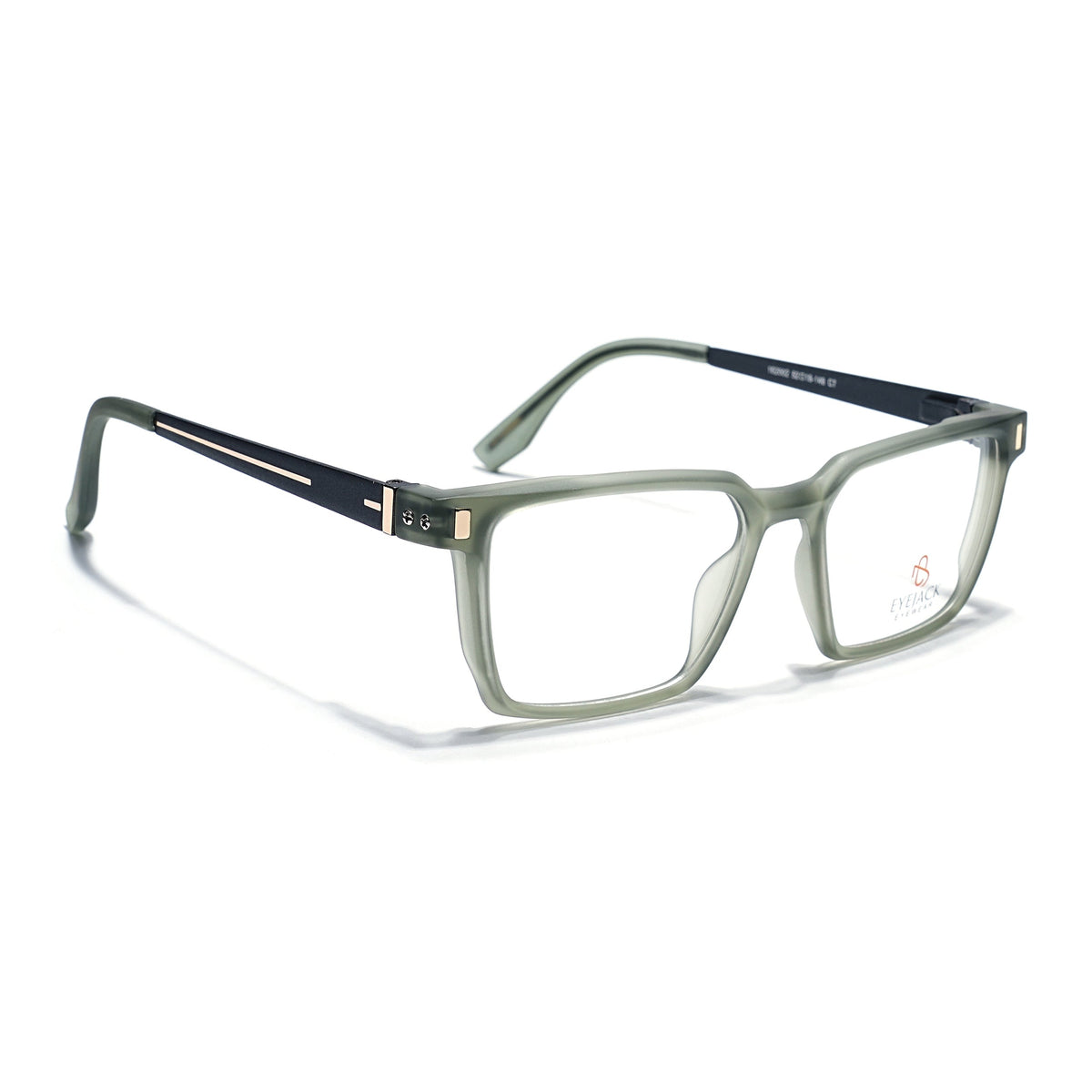Eyejack Olive Rectangle Eyeglasses for Men and Women - Style 2458 - view 1