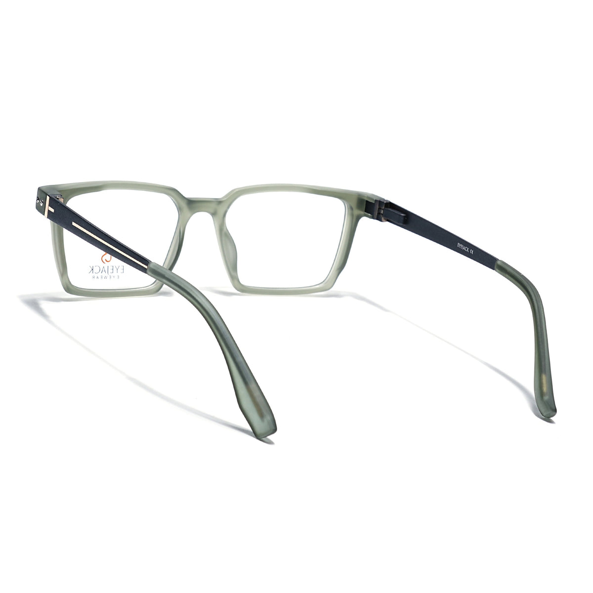 Eyejack Olive Rectangle Eyeglasses for Men and Women - Style 2458 - view 4