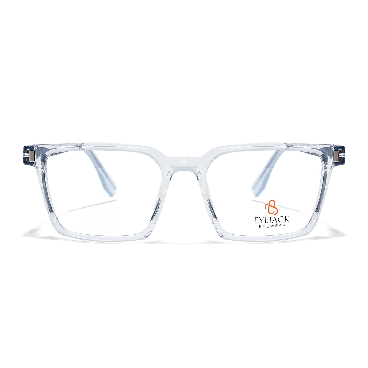 Eyejack Transparent Rectangle Eyeglasses for Men and Women - Style 2459 - view 2