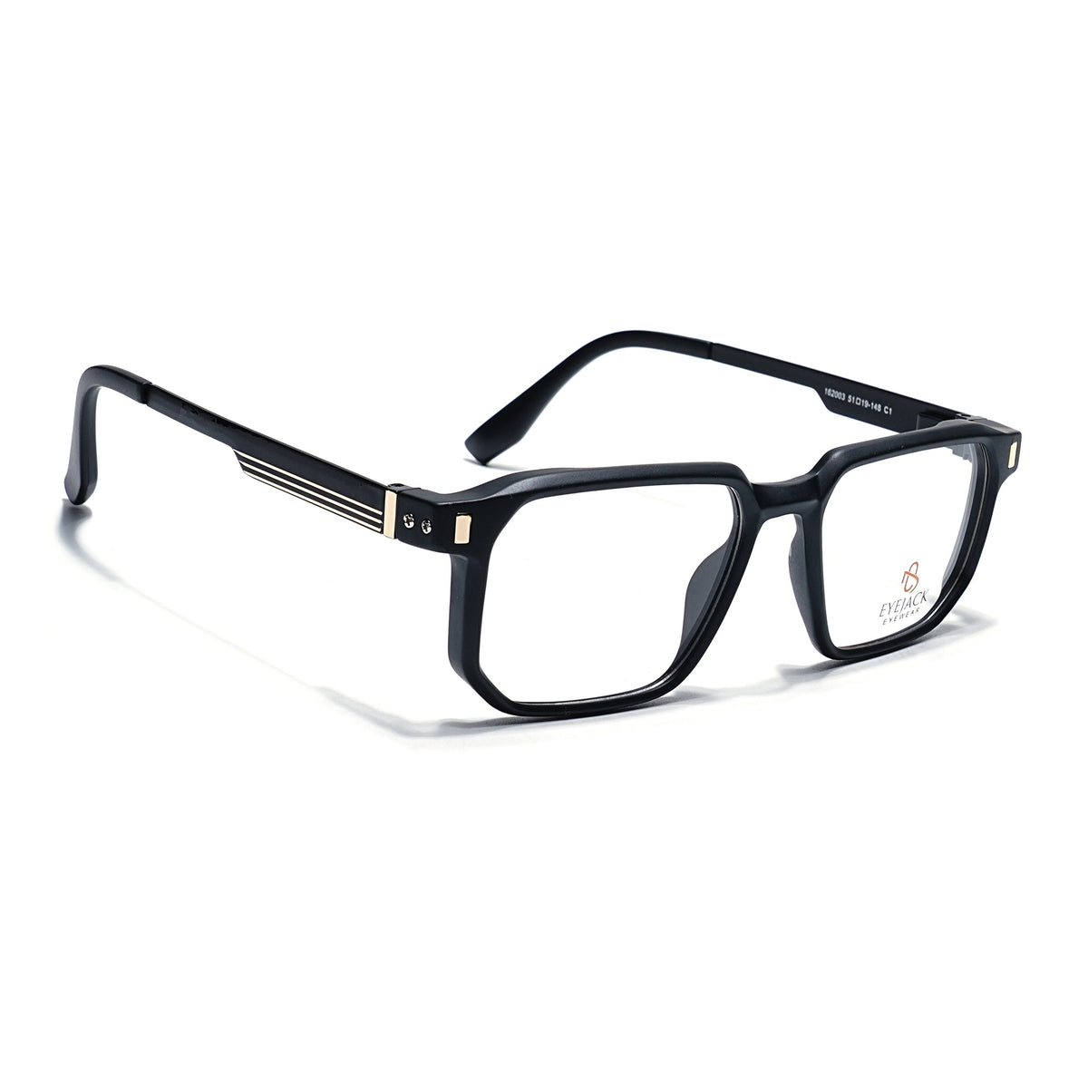 Eyejack Black Wayfarer Eyeglasses for Men and Women - Style 2460 - view 1