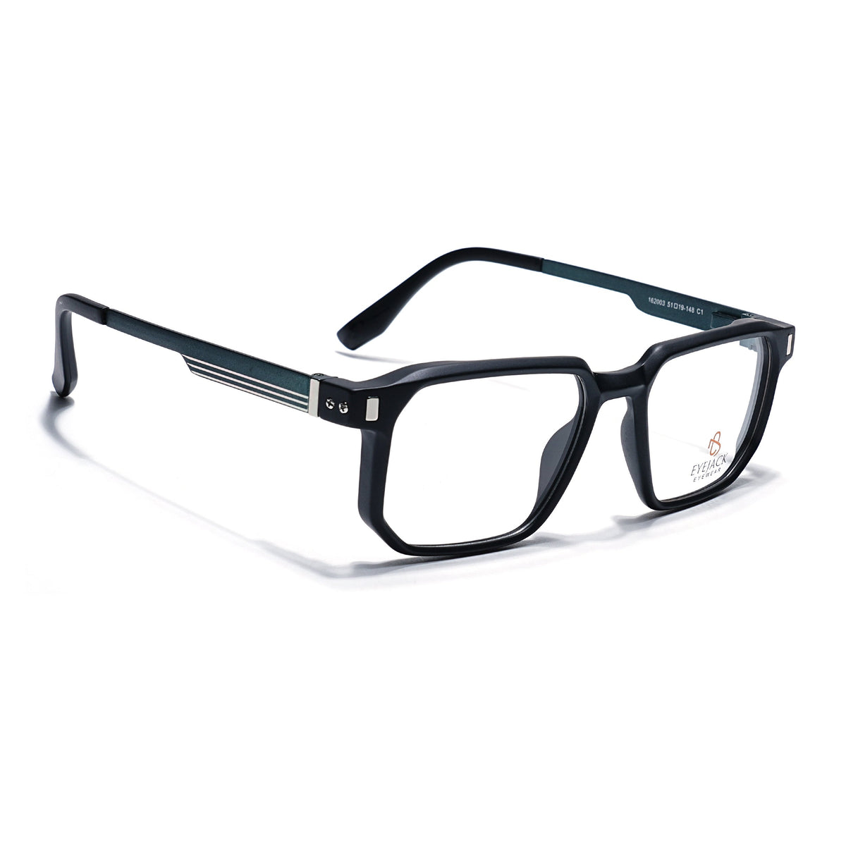 Eyejack Black Wayfarer Eyeglasses for Men and Women - Style 2461 - view 1