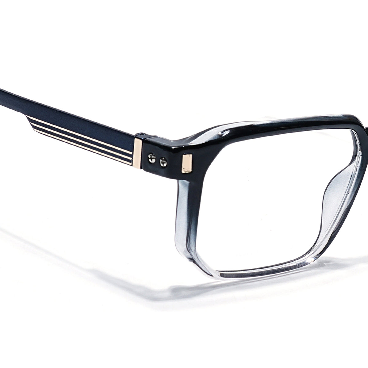 Eyejack Black & Transparent Wayfarer Eyeglasses for Men and Women - Style 2463 - view 3