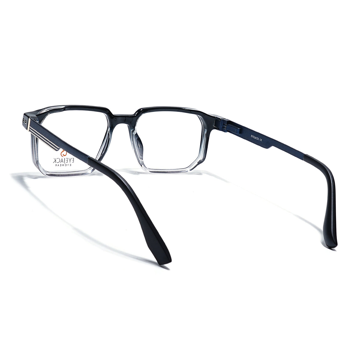 Eyejack Black & Transparent Wayfarer Eyeglasses for Men and Women - Style 2463 - view 4