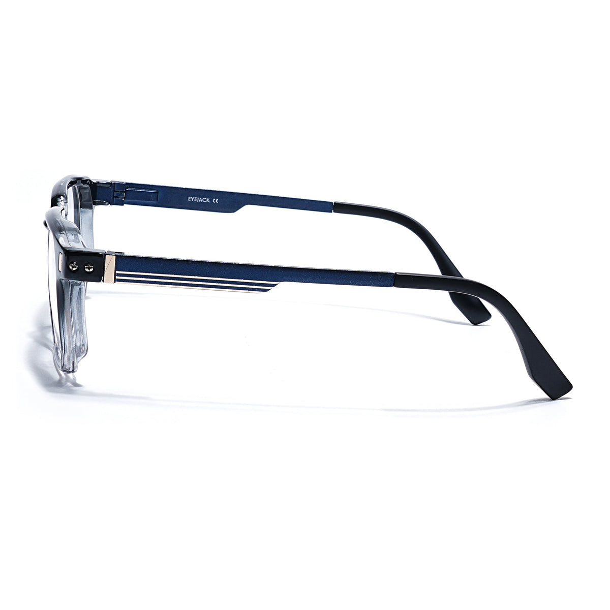 Eyejack Black & Transparent Wayfarer Eyeglasses for Men and Women - Style 2463 - view 5