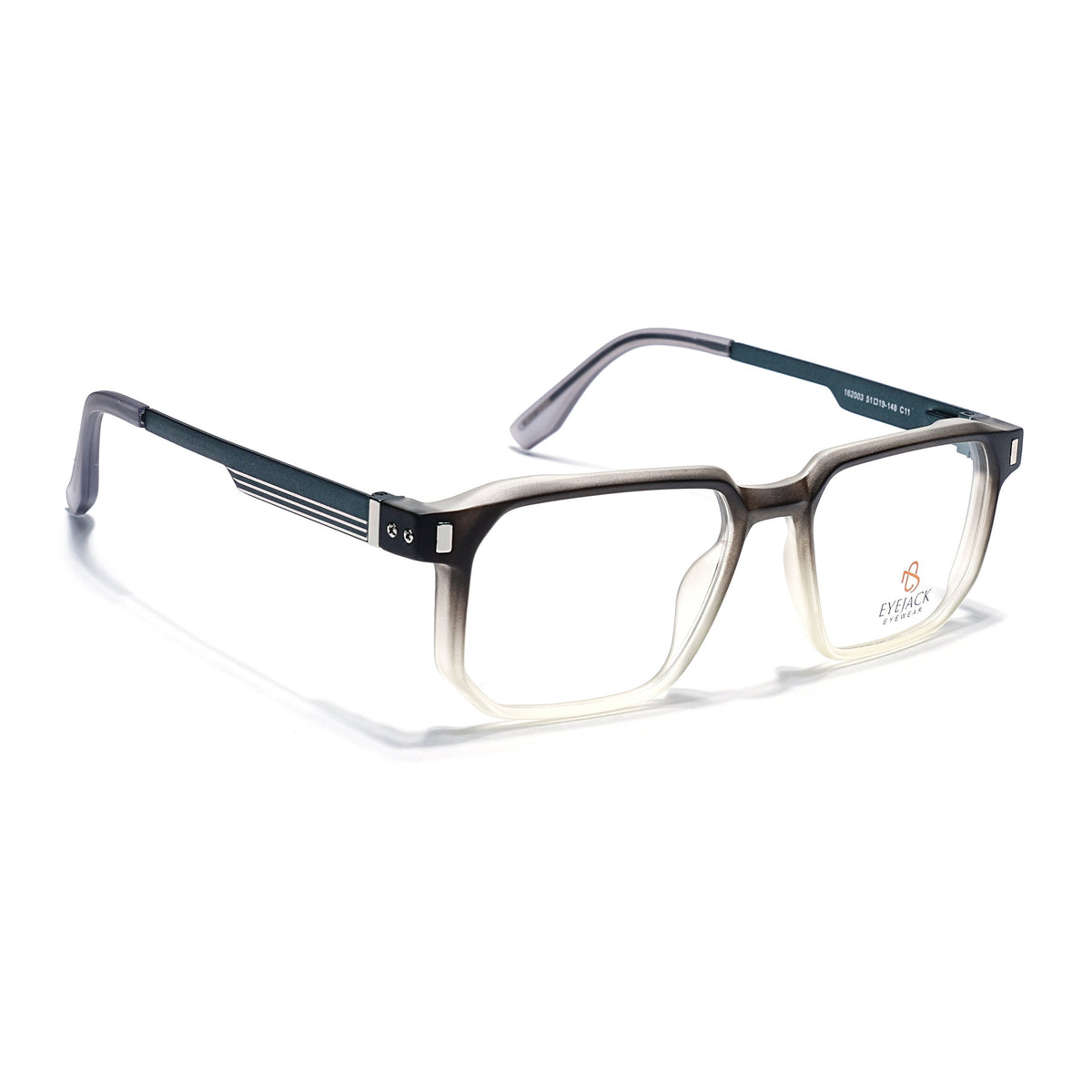 Eyejack Black & Grey Wayfarer Eyeglasses for Men and Women - Style 2464 - view 1