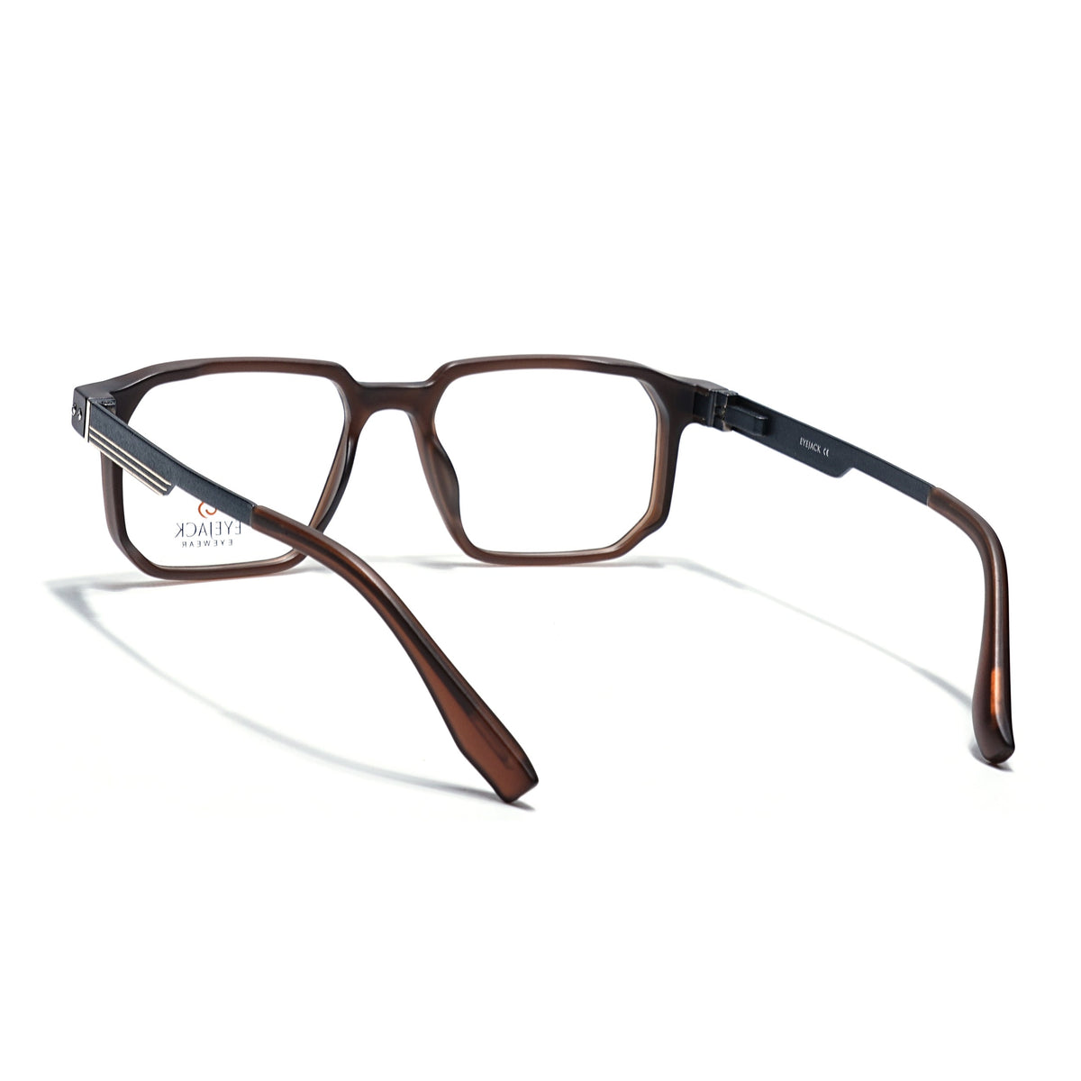 Eyejack Brown Wayfarer Eyeglasses for Men and Women - Style 2469 - view 4