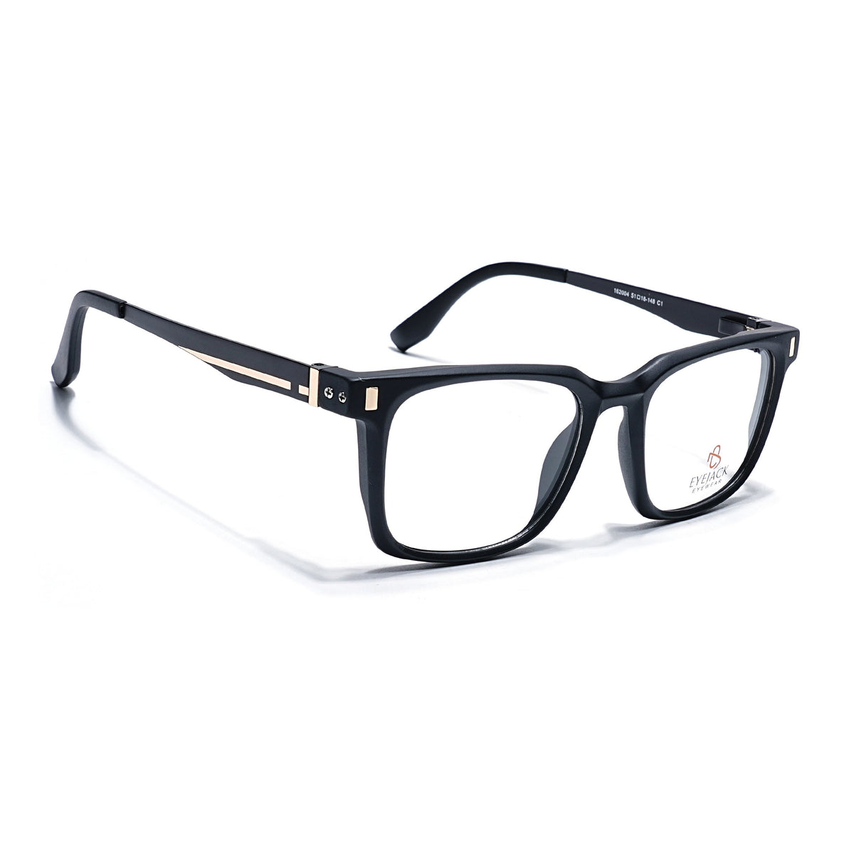Eyejack Black Wayfarer Eyeglasses for Men and Women - Style 2472 - view 1