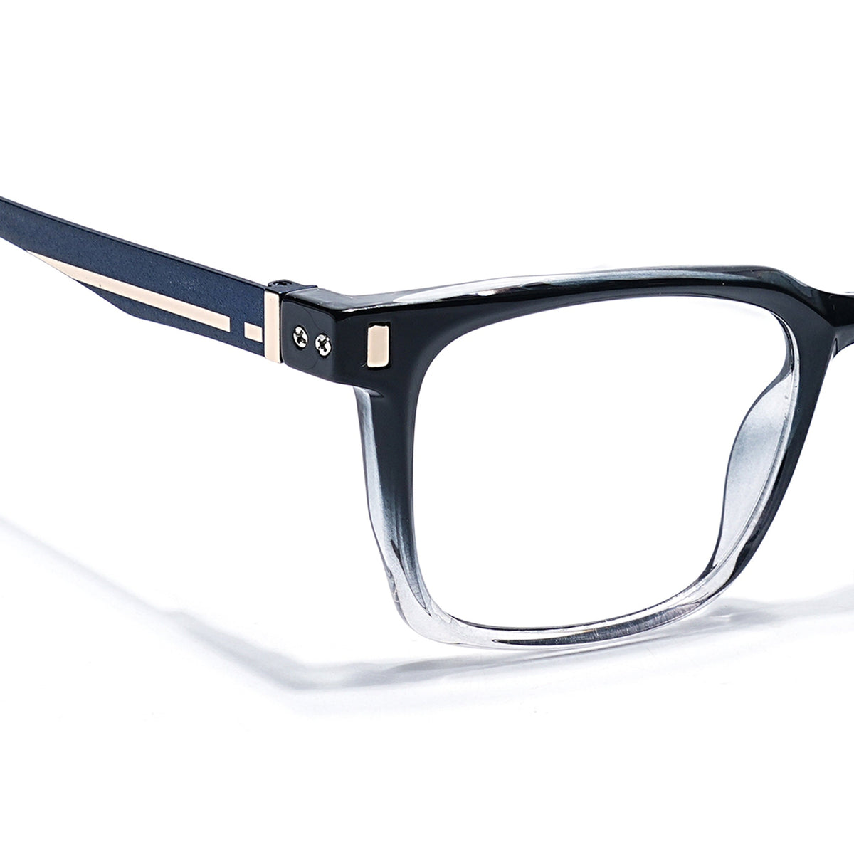 Eyejack Black & Transparent Wayfarer Eyeglasses for Men and Women - Style 2475 - view 3