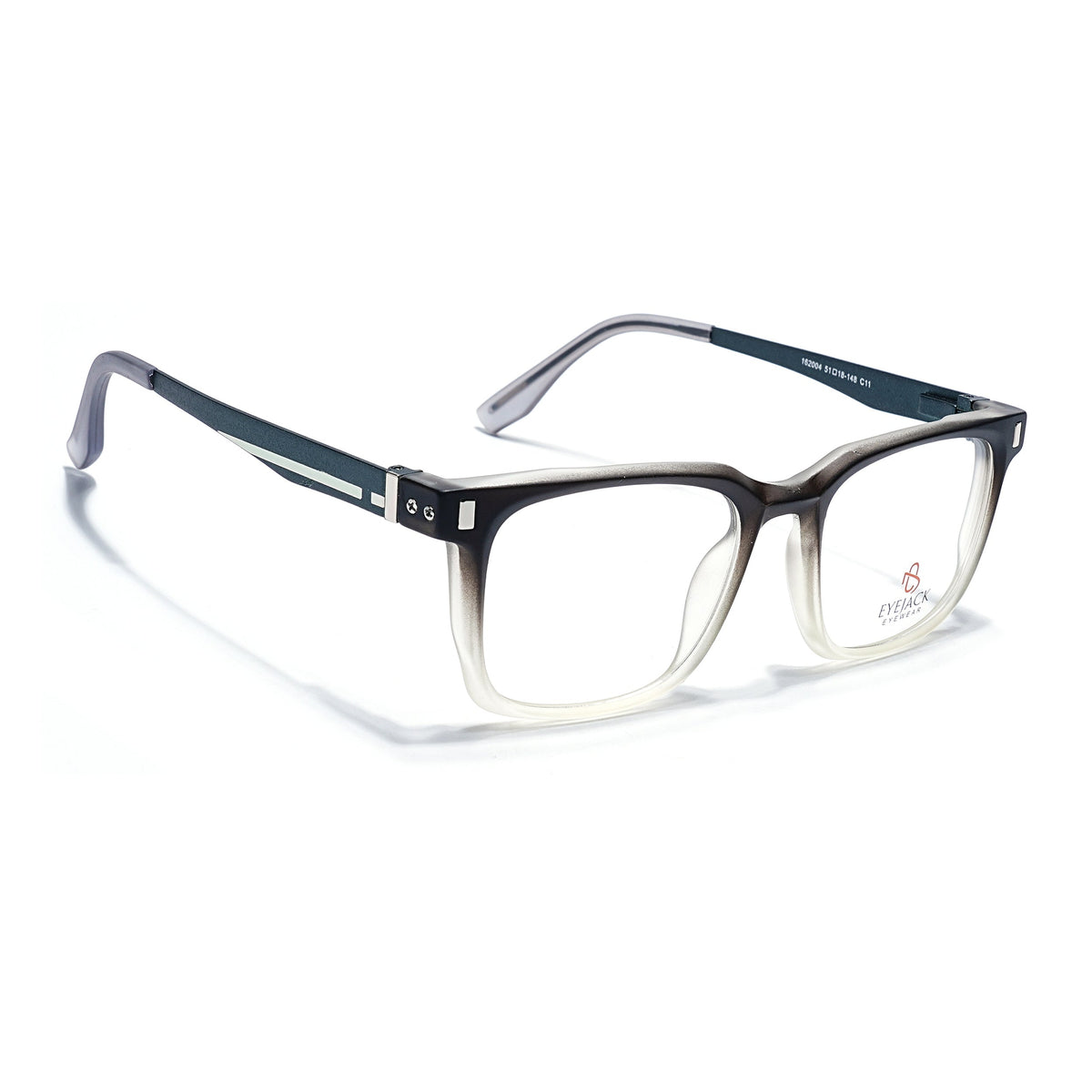 Eyejack Black & Grey Wayfarer Eyeglasses for Men and Women - Style 2476 - view 1