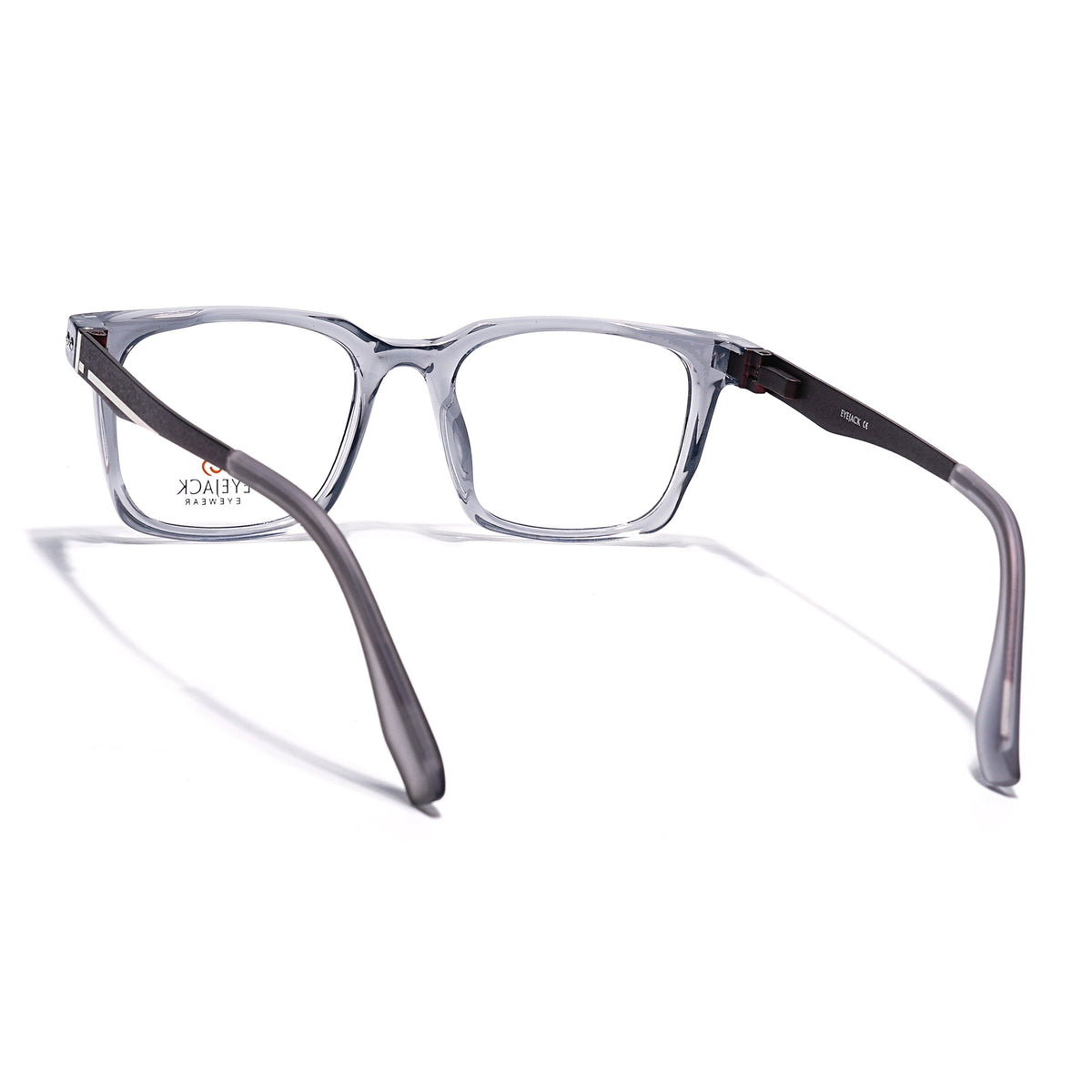 Eyejack Transparent Grey Wayfarer Eyeglasses for Men and Women - Style 2477 - view 4