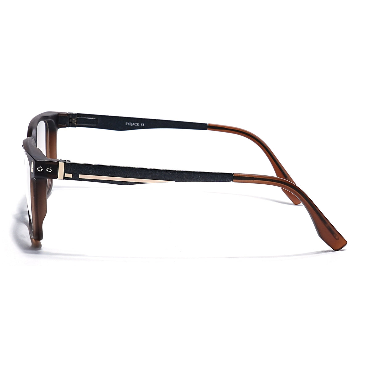 Eyejack Brown Wayfarer Eyeglasses for Men and Women - Style 2481 - view 5