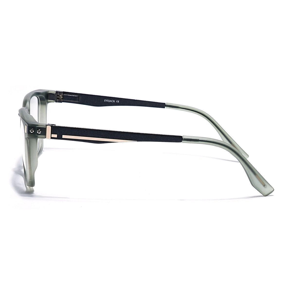 Eyejack Olive Wayfarer Eyeglasses for Men and Women - Style 2482 - view 5