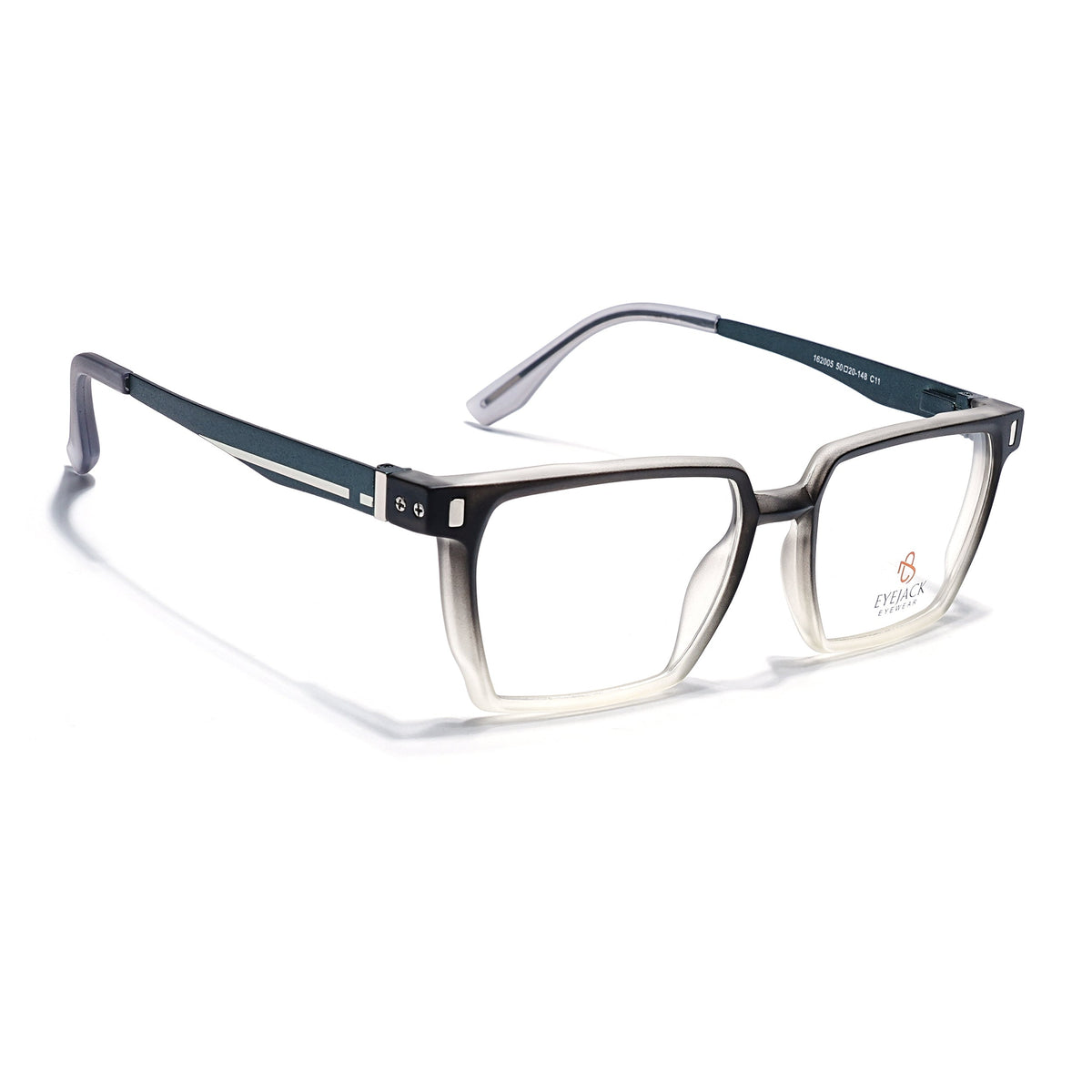 Eyejack Black & Grey Wayfarer Eyeglasses for Men and Women - Style 2488 - view 1