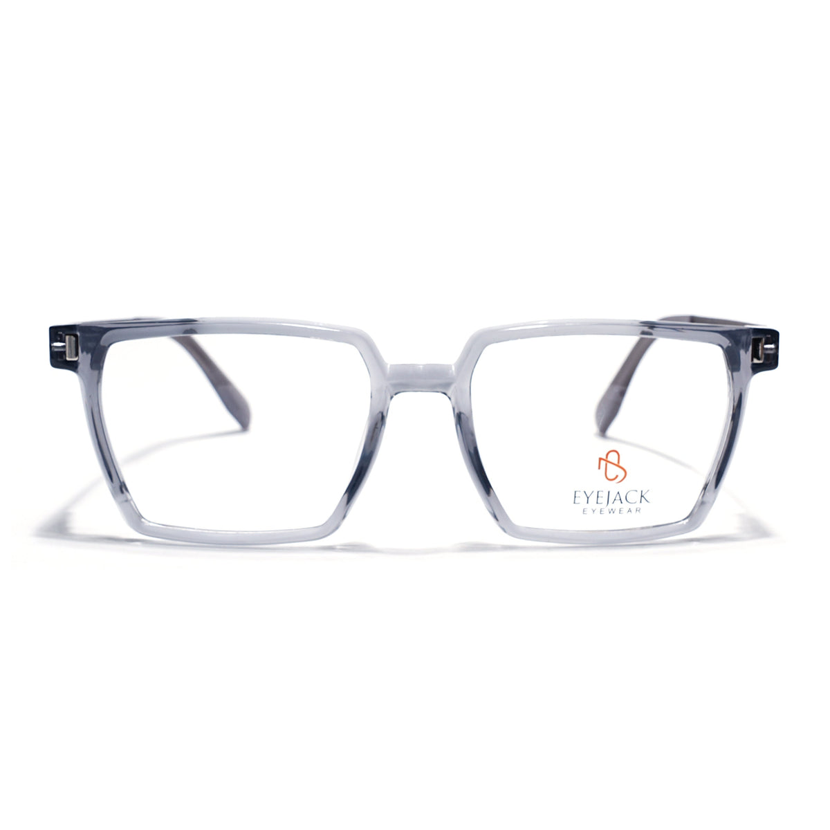 Eyejack Transparent Grey Wayfarer Eyeglasses for Men and Women - Style 2489 - view 2