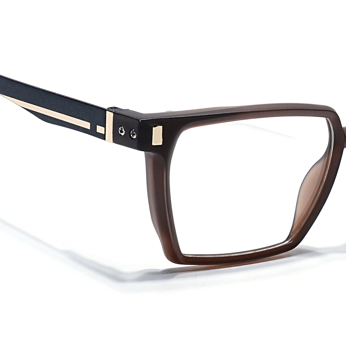 Eyejack Brown Wayfarer Eyeglasses for Men and Women - Style 2494 - view 3