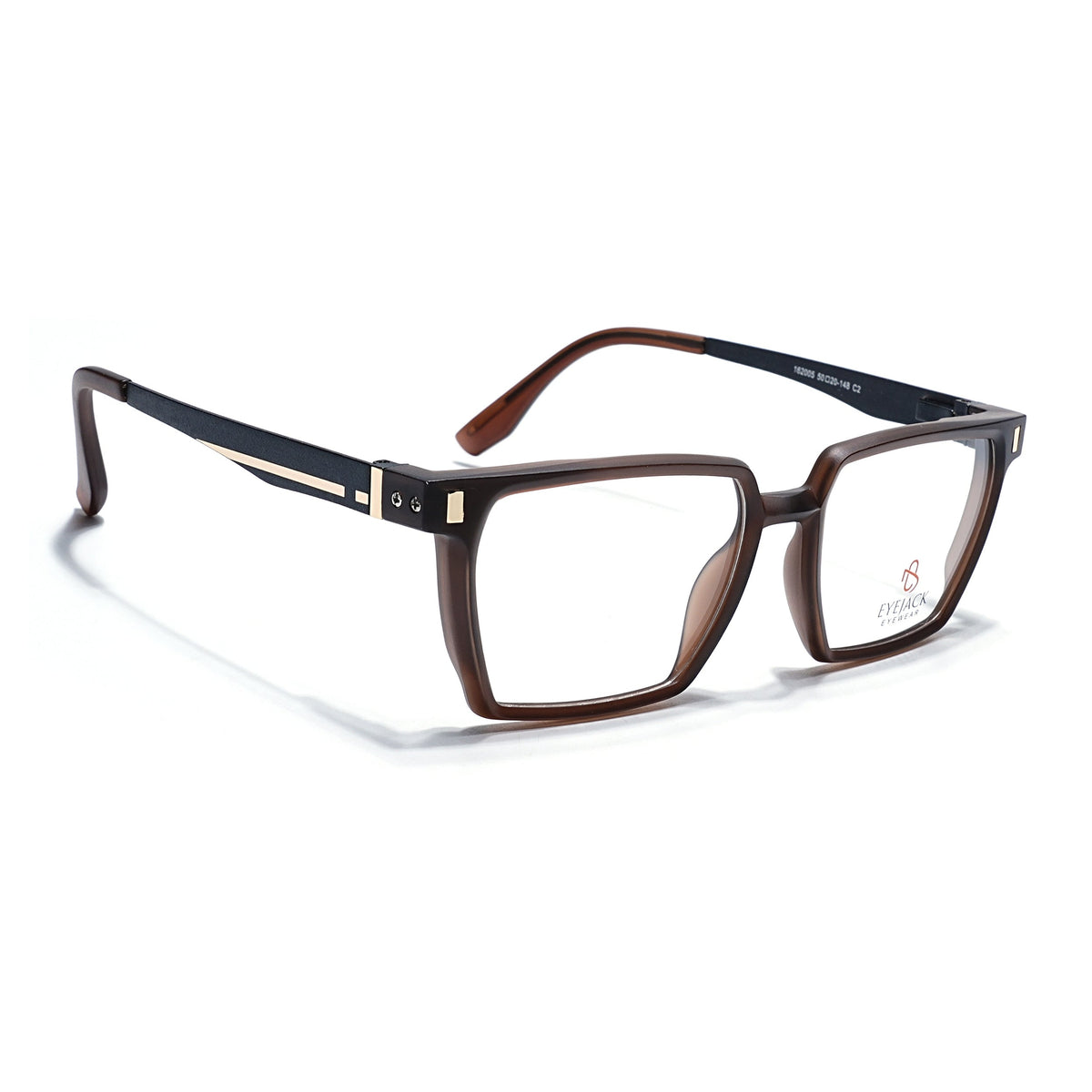 Eyejack Brown Wayfarer Eyeglasses for Men and Women - Style 2494 - view 1