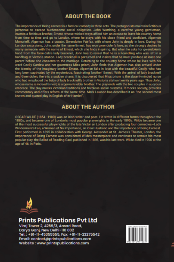 The Importance of Being Earnest Prints Publications