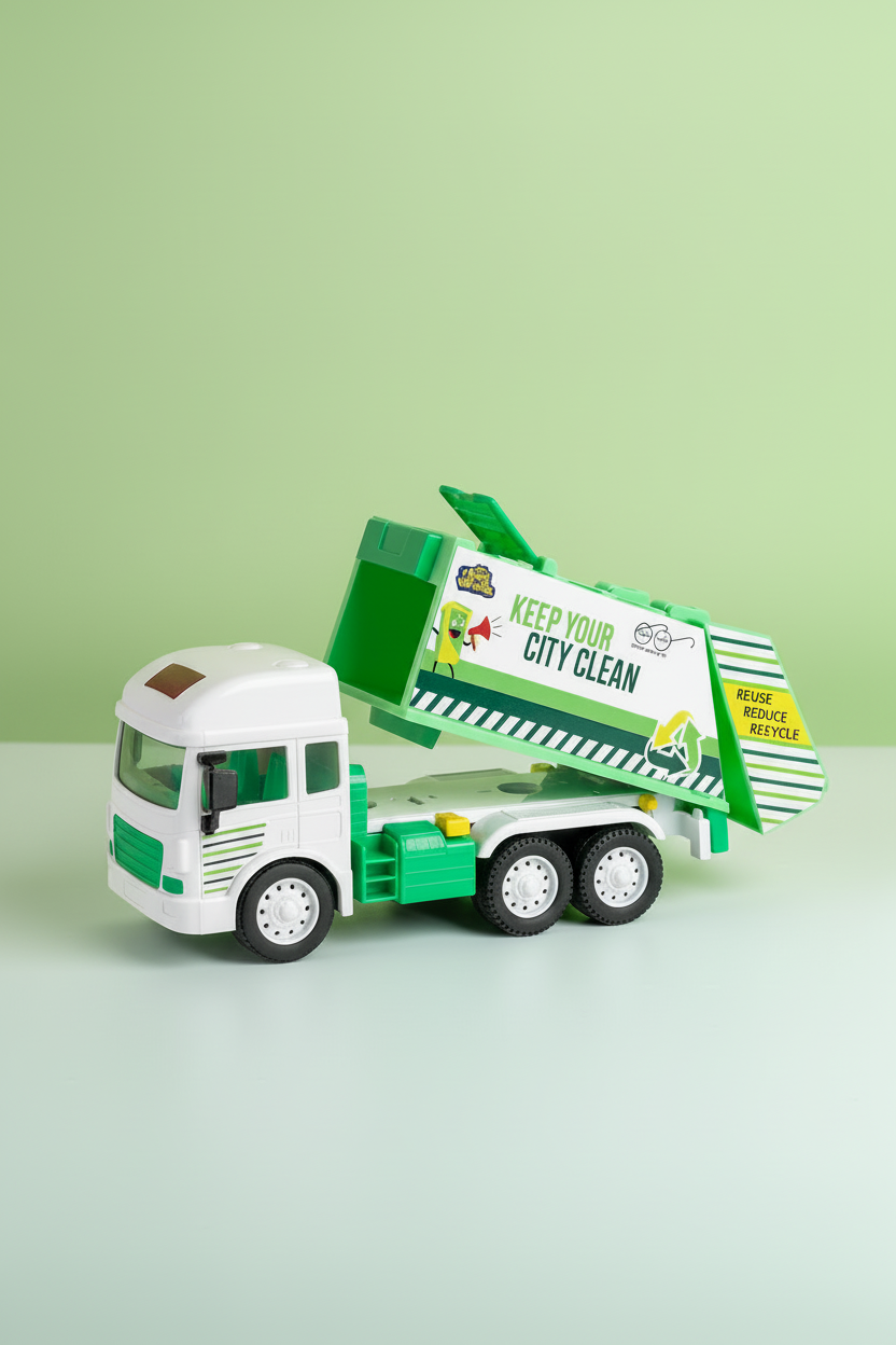 Garbage Truck Toy For Kids SUPER