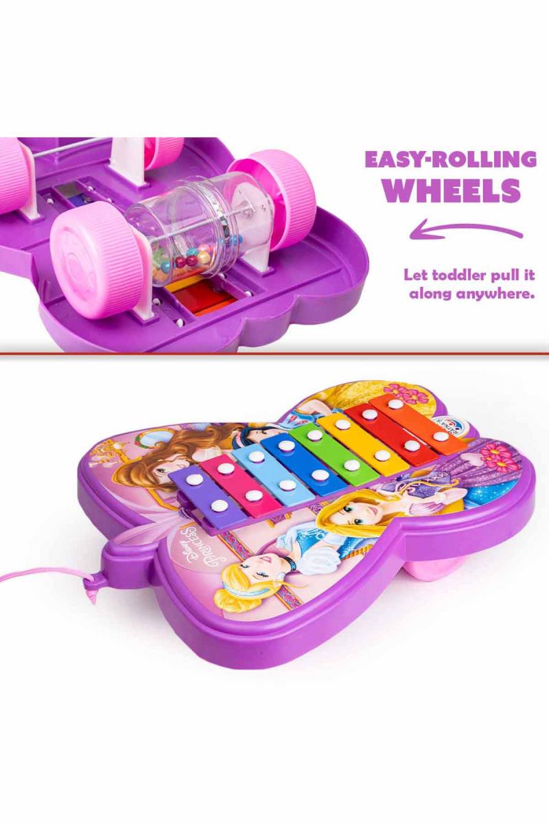 Ratna's Pull Along Xylophone Princess Toy For Kids (Multicolor)